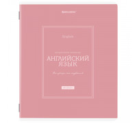 Тетрадь предметная CLASSIC 48 л.,  АНГЛИЙСКИЙ клетка, подсказ, BRAUBERG