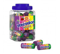 Жевательная конфета Mentos мини радуга, банка 10 г